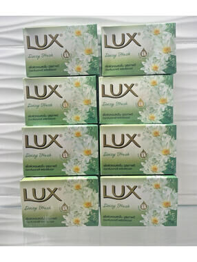 Lux Body Bar Soap 75g Floral Scent Moisturizing Bath Bars Set of 8